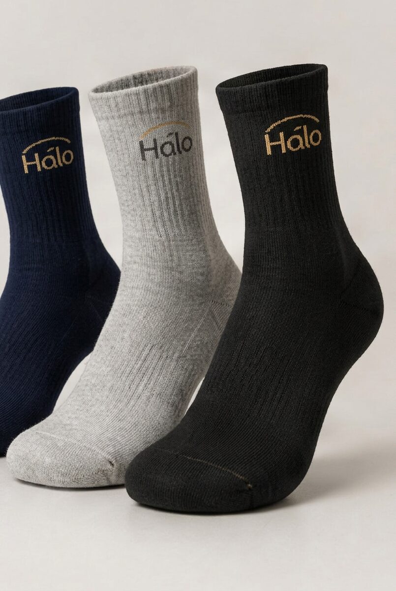 HALO Crew Sock 3-Pack in Midnight Navy