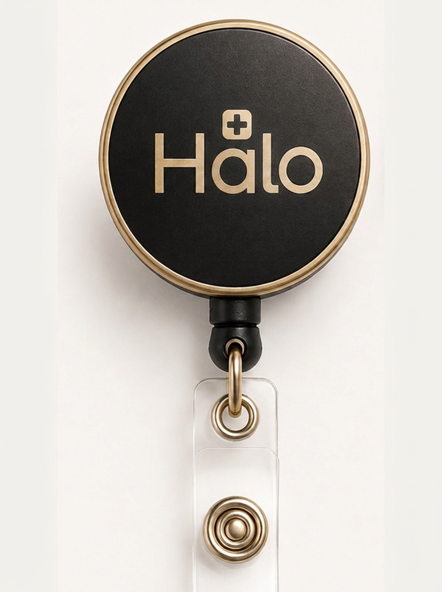 HALO Front — Gold Wordmark